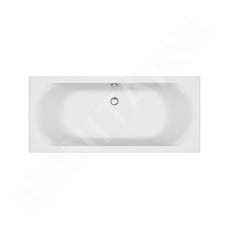 Cersanit City - Baignoire 180 x 80 cm, pieds inclus, blanc S301-337