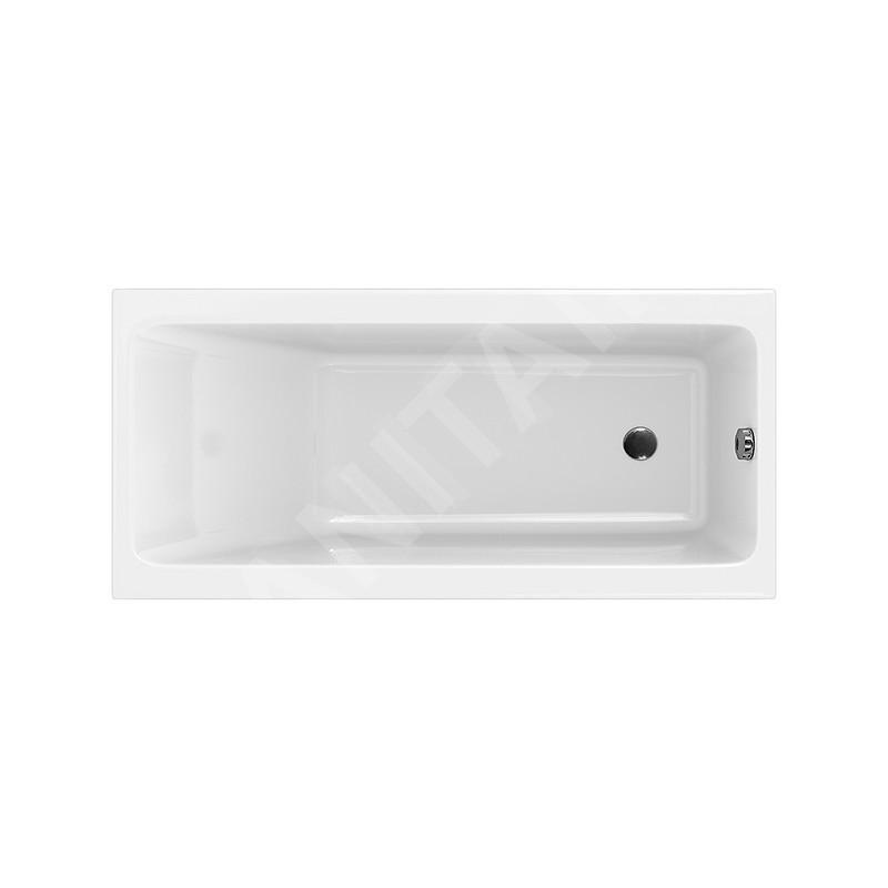 Cersanit Crea - Baignoire 160 x 75 cm, pieds inclus, blanc S301-225 Cersanit Crea - Baignoire 160 x 75 cm, pieds inclus, blanc S301-225