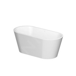 Cersanit Crea - Baignoire en îlot, 160x75 cm, pieds inclus, blanc S301-300
