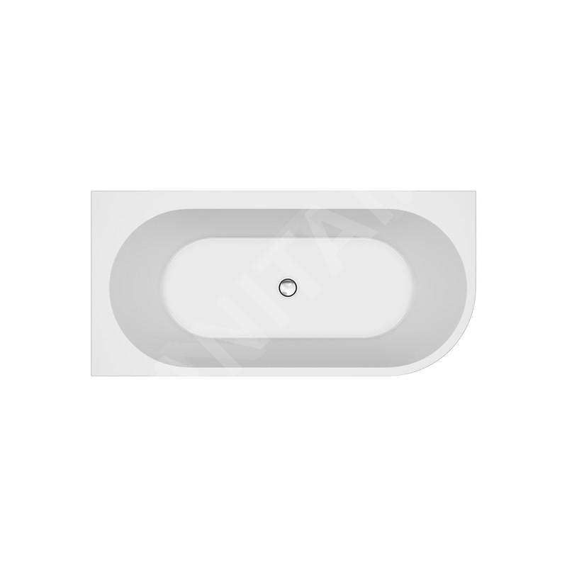 Cersanit Crea - Baignoire 170x82 cm, pieds compris, gauche, blanc S301-329 Cersanit Crea - Baignoire 170x82 cm, pieds compris, gauche, blanc S301-329