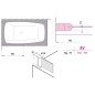 Kermi CADA XS - Paroi de baignoire DFR, 75x160 cm, droite, argent brillant/verre transparent CKDFR07516VPK