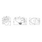 Aqualine Taurus 2 - WC suspendu, blanc LC1582 Aqualine Taurus 2 - WC suspendu, blanc LC1582