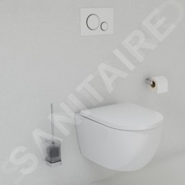 kielle Oudee - WC suspendu avec abattant SoftClose, Rimless, blanc 30102000