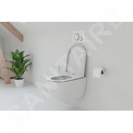 kielle Oudee - WC suspendu avec abattant SoftClose, Rimless, blanc 30102000