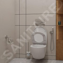 kielle Oudee - WC suspendu avec abattant SoftClose, Rimless, blanc 30102000