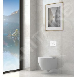 kielle Oudee - WC suspendu avec abattant SoftClose, Rimless, blanc 30102000