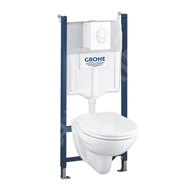 Grohe Solido - Set de bâti-support, cuvette et abattant softclose, plaque de déclenchement Skate Air, blanc alpin 39116000