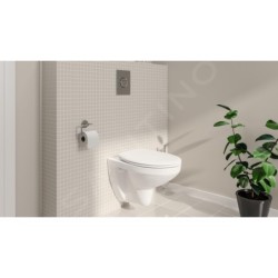 Grohe Solido - Set pour WC suspendu + cuvette et abattant softclose Bau Ceramic, plaque de déclenchement Sail, chrome 39499000