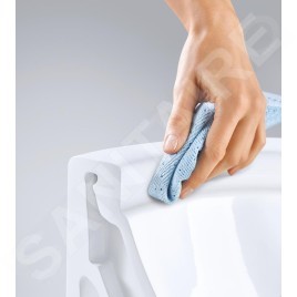 Grohe Bau Ceramic - Cuvette de toilette suspendue avec abattant SoftClose, Rimless, blanc alpin 39351000