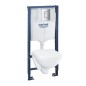 Grohe Solido - Set de bâti-support, cuvette et abattant softclose, plaque de déclenchement Even, chrome 39467000 Grohe Solido - Set de bâti-support, cuvette et abattant softclose, plaque de déclenchement Even, chrome 39467000