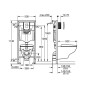 Grohe Solido - Set de bâti-support, cuvette et abattant softclose, plaque de déclenchement Even, chrome 39467000 Grohe Solido - Set de bâti-support, cuvette et abattant softclose, plaque de déclenchement Even, chrome 39467000