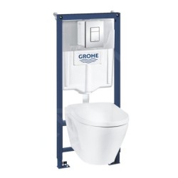 Grohe Solido - Set de bâti-support, cuvette avec l'abattant softclose, plaque de déclenchement Skate Cosmopolitan, chrome