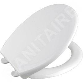 Aqualine Sofia - Abattant de toilette Soft Close, polypropylène, blanc BS122