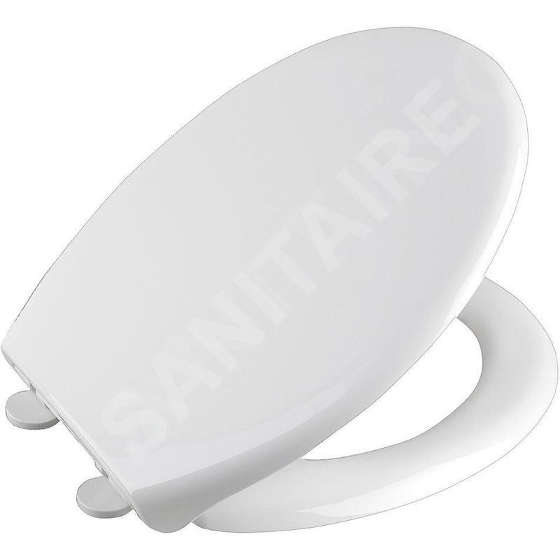 Aqualine Sofia - Abattant de toilette Soft Close, polypropylène, blanc BS122 Aqualine Sofia - Abattant de toilette Soft Close, polypropylène, blanc BS122