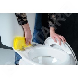 Aqualine Sofia - Abattant de toilette Soft Close, polypropylène, blanc BS122