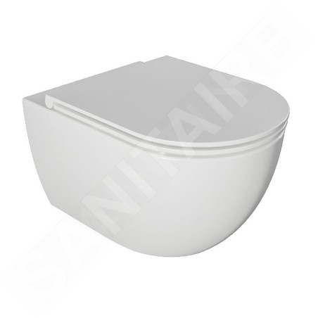 kielle Oudee - WC suspendu avec abattant SoftClose, Rimless, blanc 30102001