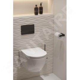 kielle Oudee - WC suspendu avec abattant SoftClose, Rimless, blanc 30102001