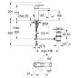 Grohe Eurocube - Mitigeur de lavabo avec garniture de vidage, chrome 23445000 Grohe Eurocube - Mitigeur de lavabo avec garniture de vidage, chrome 23445000