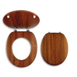Novaservis Prestige - Abattant en bois plaqué, chêne foncé WC/DUB2