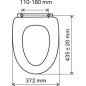 Novaservis Prestige - Abattant en bois plaqué, chêne foncé WC/DUB2