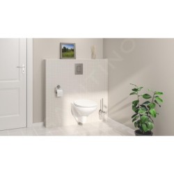 Grohe Solido - Set de bâti-support, cuvette Bau Ceramic et abattant softclose, plaque de déclenchement Skate Cosmopolitan,