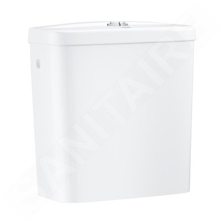Grohe Bau Ceramic - Réservoir de chasse pour WC combi, 343x153 mm, alimentation par le côté, blanc alpin 39437000