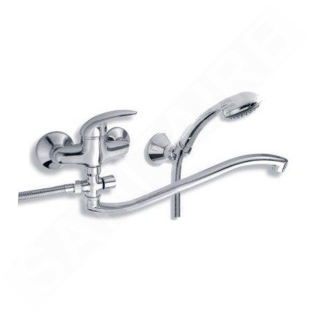 Novaservis Metalia 55 - Robinetterie de baignoire avec accessoires, chrome 55033,0