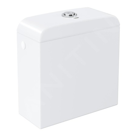 Grohe Euro Ceramic - Réservoir de chasse, 382x171 mm, alimentation par le côté, blanc alpin 39333000