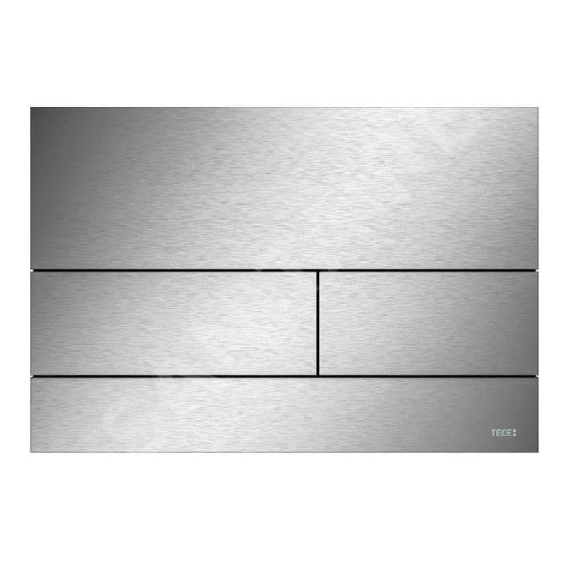 Tece TECEsquare - Commande de chasse d'eau finition anti-empreintes, inox brossé 9240830