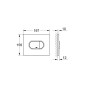 Grohe Arena Cosmo - Plaque de déclenchement, chrome 38858000