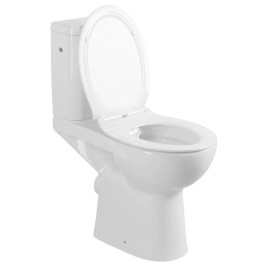 Sapho Etiuda - WC à poser pour personnes à mobilité réduite CLEAN ON, Rimless, évacuation horizontale, blanc K11-0221