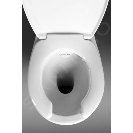 Sapho Etiuda - WC à poser pour personnes à mobilité réduite CLEAN ON, Rimless, évacuation horizontale, blanc K11-0221