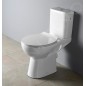 Sapho Etiuda - WC à poser pour personnes à mobilité réduite CLEAN ON, Rimless, évacuation horizontale, blanc K11-0221
