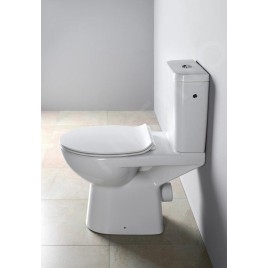 Sapho Etiuda - WC à poser pour personnes à mobilité réduite CLEAN ON, Rimless, évacuation horizontale, blanc K11-0221
