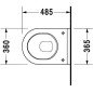 Duravit Starck 3 - WC suspendu, blanc 2202090000 Duravit Starck 3 - WC suspendu, blanc 2202090000