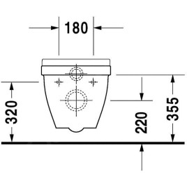 Duravit Starck 3 - WC suspendu, blanc 2202090000