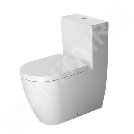 Duravit ME by Starck - WC à poser, évacuation Vario, avec WonderGliss, blanc alpin 21700900001