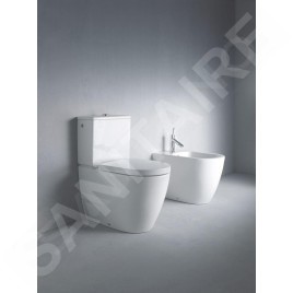 Duravit ME by Starck - WC à poser, évacuation Vario, avec WonderGliss, blanc alpin 21700900001