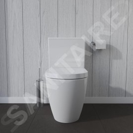 Duravit ME by Starck - WC à poser, évacuation Vario, avec WonderGliss, blanc alpin 21700900001