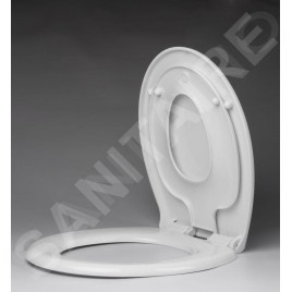 Sapho Abattants WC - Abattant WC avec abattant enfant intégré, Soft Close, blanc FS125