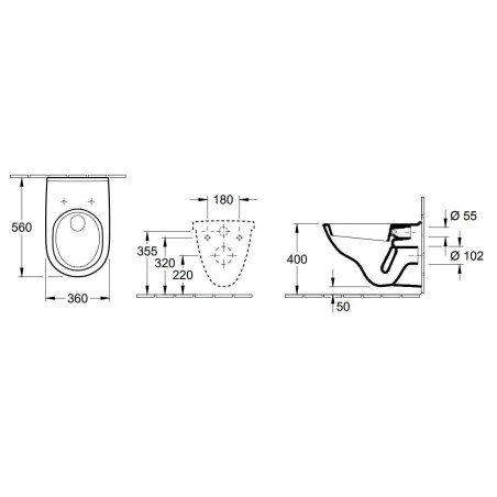 Villeroy & Boch O.novo - WC suspendu, blanc alpin 56601001