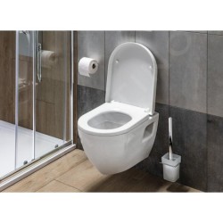 Aqualine Dona - Abattant de toilette Soft Close, blanc FD121