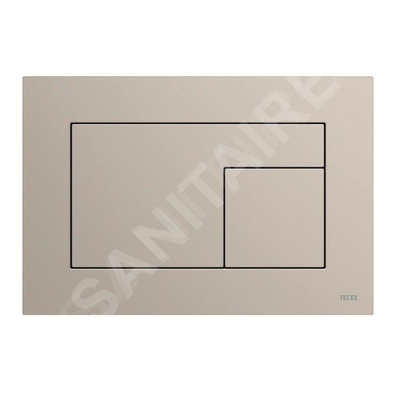 Tece TECEvelvet - Commande de chasse d'eau, finition anti-empreintes, gris-beige 9240733