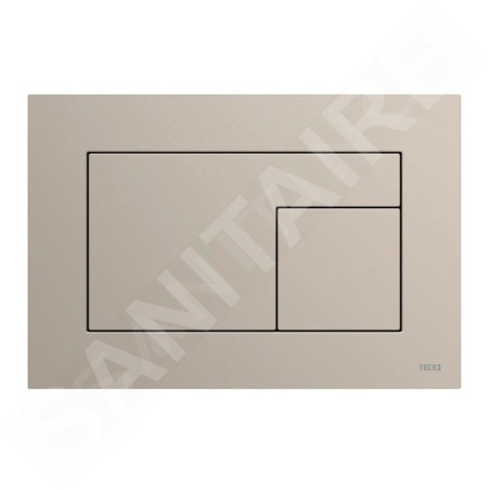 Tece TECEvelvet - Commande de chasse d'eau, finition anti-empreintes, gris-beige 9240733