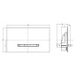 Villeroy & Boch ViConnect - Plaque de déclenchement E300- chrome mat 92218069 Villeroy & Boch ViConnect - Plaque de déclenchement E300- chrome mat 92218069