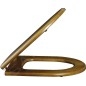 Villeroy & Boch Hommage - abattant de WC avec couvercle, bois - abattant, charnières en acier allié 99266100