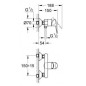 Grohe BauEdge - Mitigeur de douche, chrome 23333000 Grohe BauEdge - Mitigeur de douche, chrome 23333000