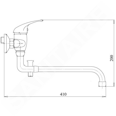 Novaservis Metalia 55 - Robinetterie de baignoire murale complète, chrome 55037,0
