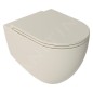 Sapho Isvea - Abattant toilette Slim, SoftClose, ivoire 40KF0532I-S
