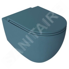 Sapho Isvea - Abattant toilette Slim, SoftClose, vert pétrole 40KF0545I-S